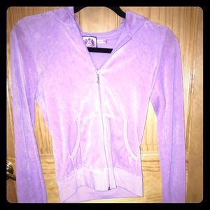 Lavender JUICY COUTURE VELOUR HOODIE SIZE SMALL💟